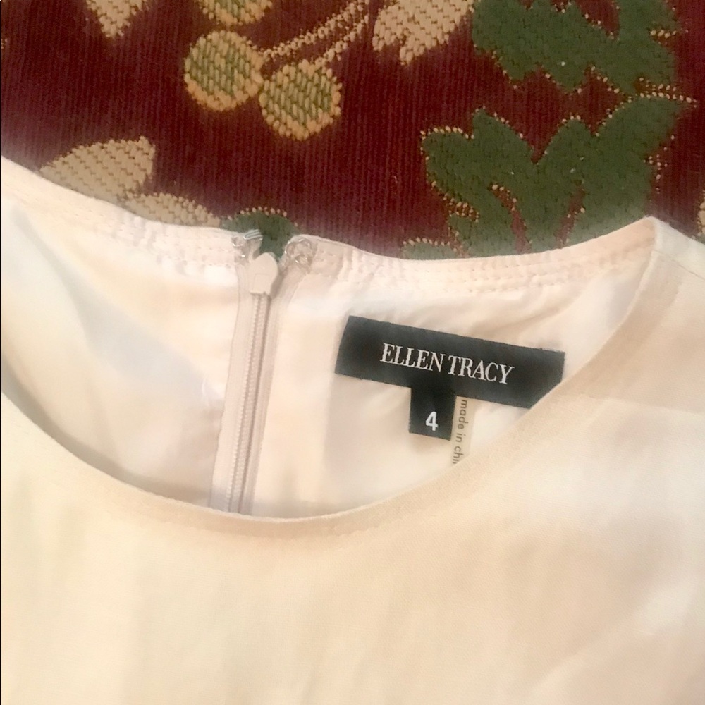 Ellen Tracy, Cream Linen Dress size 4 - Picture 4 of 4